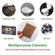 Coconut Coir Dishwash Scrubber – Stitched (3 Pack) 3